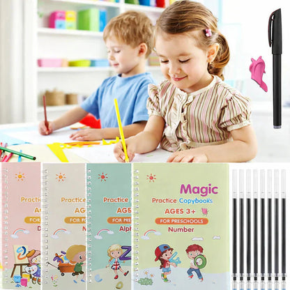 Sank Magic Practice Copybook (4 BOOKS,1 PEN,1 GRIP,10 REFILL) – 70% OFF Today!