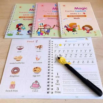 Sank Magic Practice Copybook (4 BOOKS,1 PEN,1 GRIP,10 REFILL) – 70% OFF Today!
