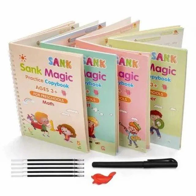 Sank Magic Practice Copybook (4 BOOKS,1 PEN,1 GRIP,10 REFILL) – 70% OFF Today!
